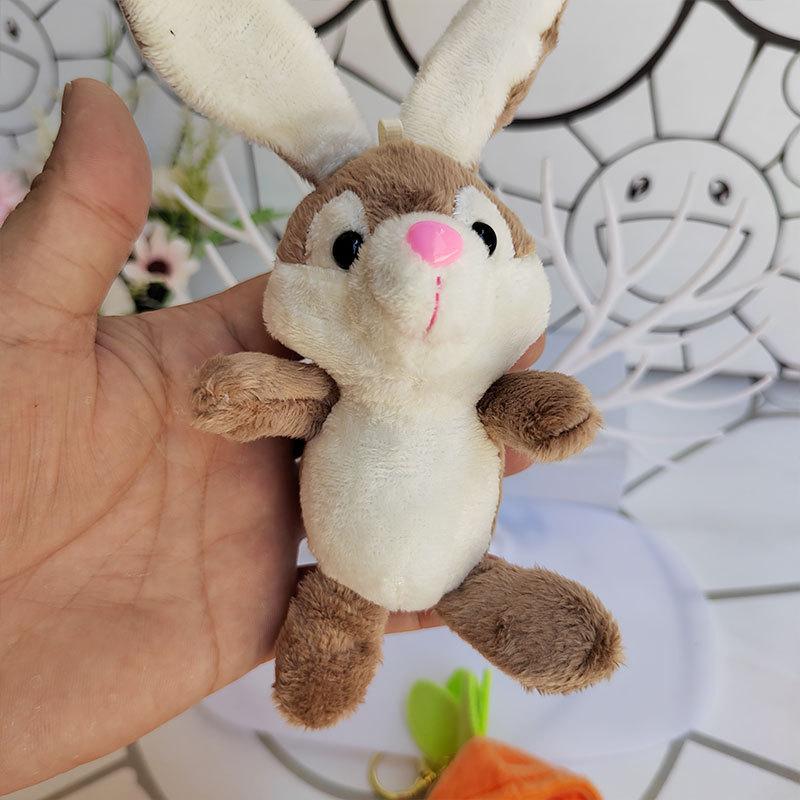 16cm Kawaii Fashion Carrot Rabbit Plush Toy Doll Cute Doll Children's Gift Doll Girls' Bag Keychain Pendant Birthday Gift