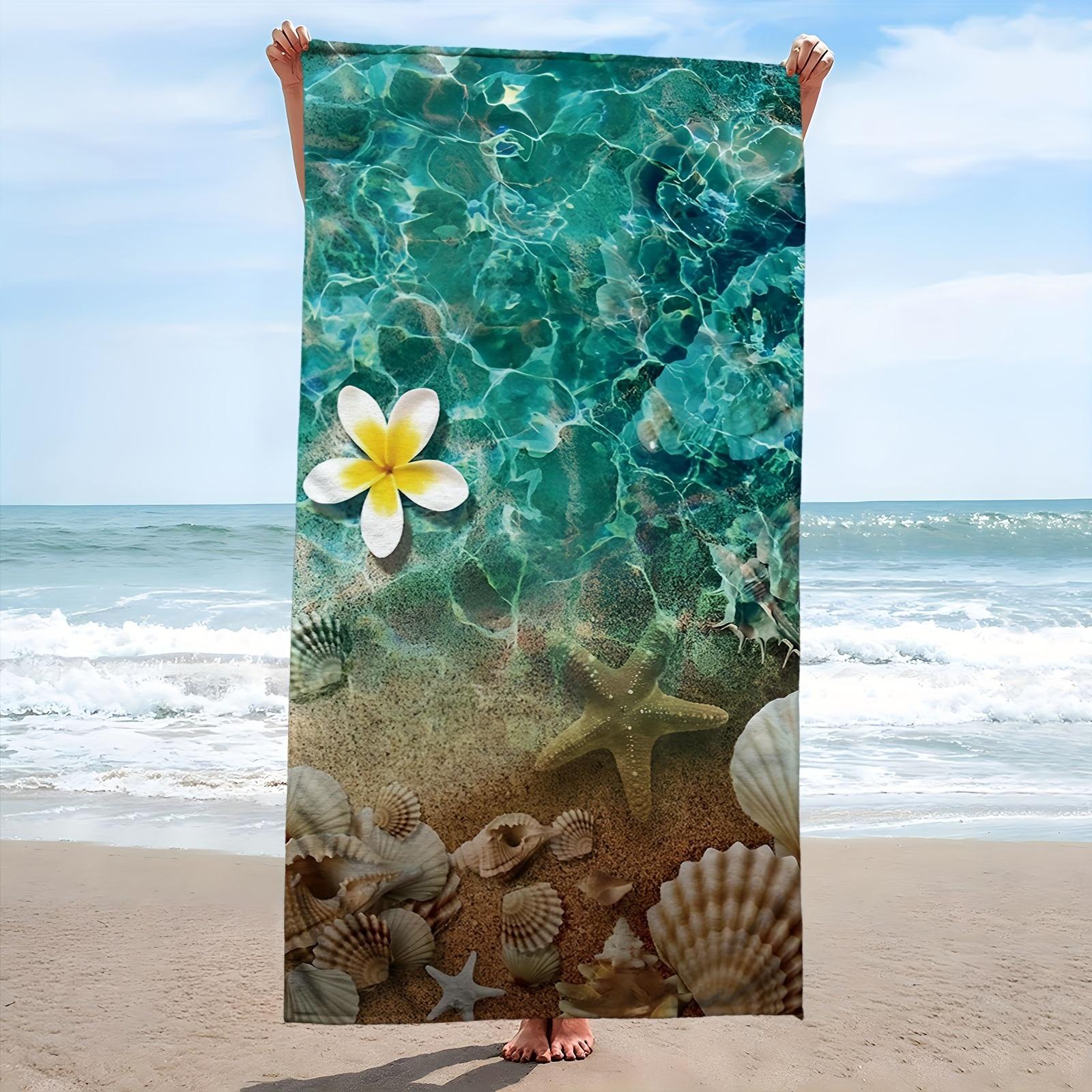 

Starfish Design Extra-Large Microfiber Beach Towel, Highly Absorbent for Travel Swimming Diving Surfing W40*H60(CM)