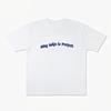 My Wife Is Perfect Printed Short Sleeve Cotton T-Shirt Loose Fashion Comfortable Men's and Women's Autumn and Winter Innerwea