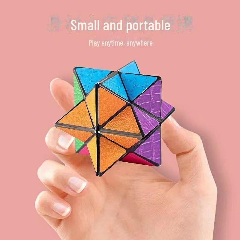 Unlimited Decompression Geometric Cube: Educational Flip & Changeable Hand Toy