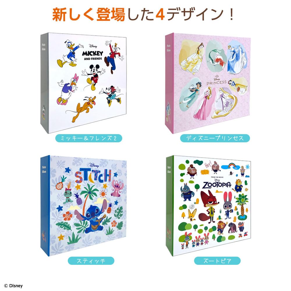 Nakabayashi Disney Character Album, Large Capacity, Holds 720 Photos, IT-DY6L-720-08, Zootopia