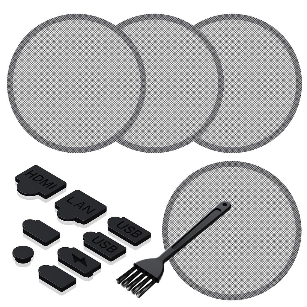 GRAUGEAR PS5 Dust Protector Cover Includes Dust Fan Dust and Silicone Dust Plug Set for Breathable Dustproof Dustproof Dust USB and Controller