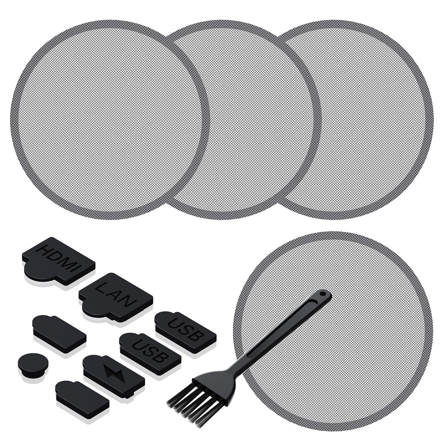 

GRAUGEAR PS5 Dust Protector Cover Includes Dust Fan Dust and Silicone Dust Plug Set for Breathable Dustproof Dustproof Dust USB and Controller