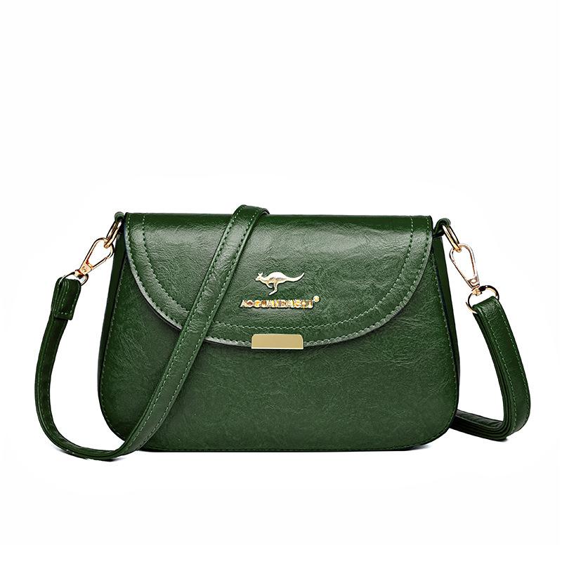 Textured mother bag women's new retro flip shoulder bag simple and fashionable shoulder oblique span small bag