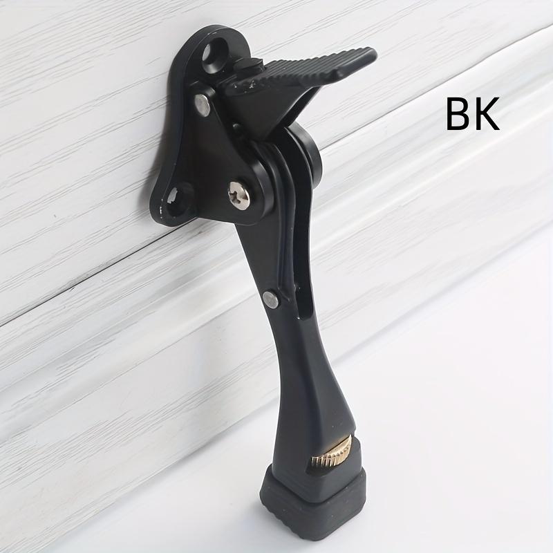 

Thick Adjustable Rubber Door Stopper - Three Holes on The Bottom for Fixing - Prevent Wear and Impact on The Door Top 1PC чёрный