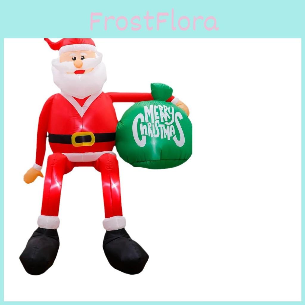 Santa Inflatable Christmas Claus With Led Design For Outdoor Courtyard Decor