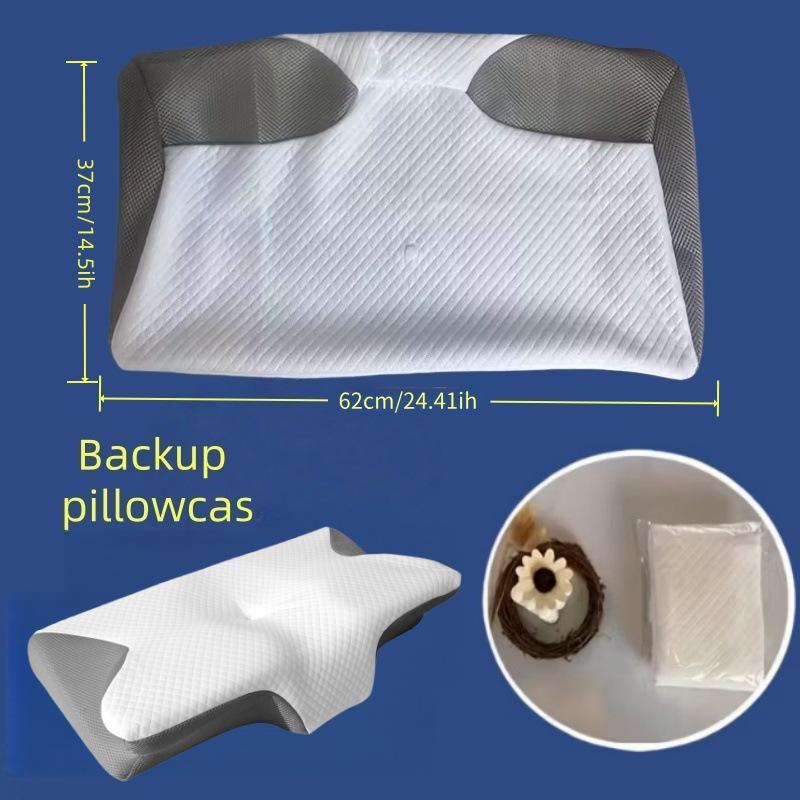 Memory Foam Cervical Pillow - Ergonomic Neck Support, Slow Rebound Butterfly Design