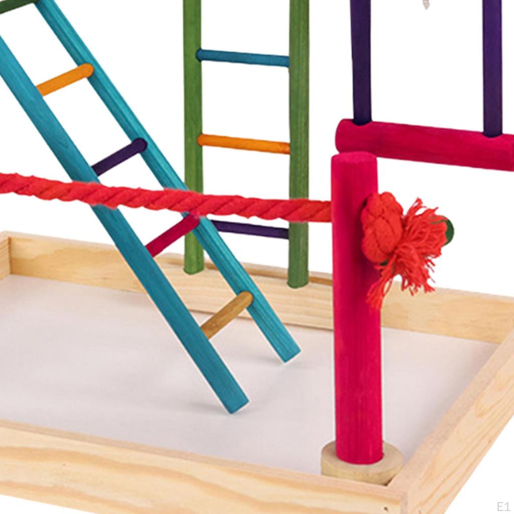 Papagei Vogel Spielplatz Kauspielzeug Zubehör Übungsspielzeug Sittich Spielständer