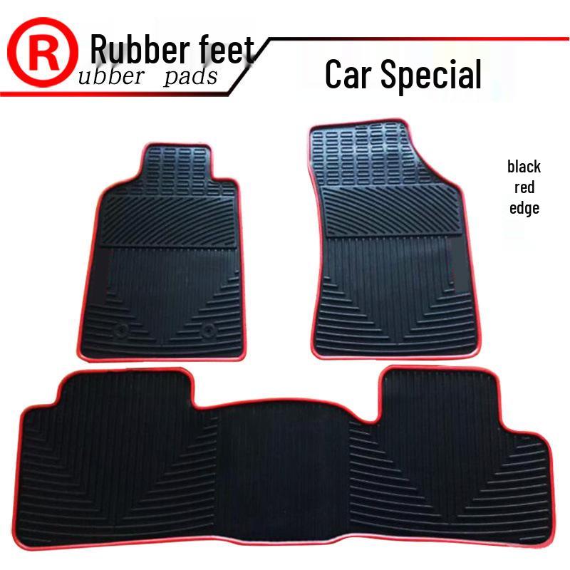 

Индивидуальные коврики для пола и педалей для AVANZA, Venza, FORTUNER, HILUX, INNOVA AVANZA Black with Orange Edge