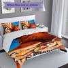 Set de 3 Piezas con Nombre Personalizado La Edad de Hielo El Amanecer de los Dinosaurios, Incluye 1 Funda Nórdica y 2 Fundas de Almohada, Decoración de Dormitorio para Todas las Estaciones