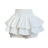 Sweet Girly High Waist Slimming Layered Cake Skirt - Spring/Summer Women's Short Skirt