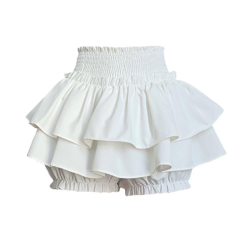 Sweet Girly High Waist Slimming Layered Cake Skirt - Spring/Summer Women's Short Skirt