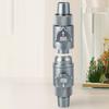 Double Tab Connector Sturdy Metal Aquarium Hose Valve for Aquarium Fish Tank