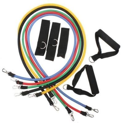 Set aus 11 Widerstandsbändern für Fitness, Gymnastik, Yoga, Bauchmuskel- oder Pilates-Übungen