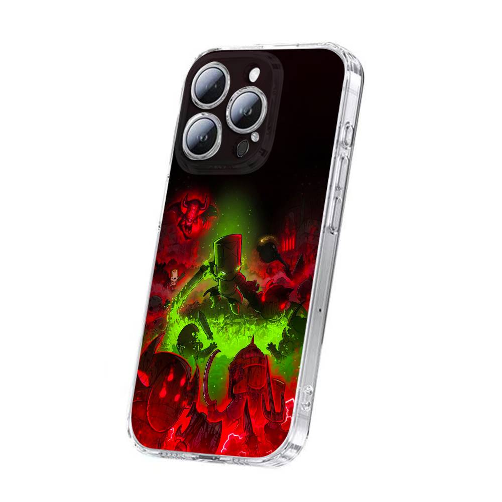 

For Castle Crashers Phone Case iPhone 12,16,11,14,13,17,15 Plus,Pro,Max,Plus,E,Air,Mini Transparent Cover iPhone16