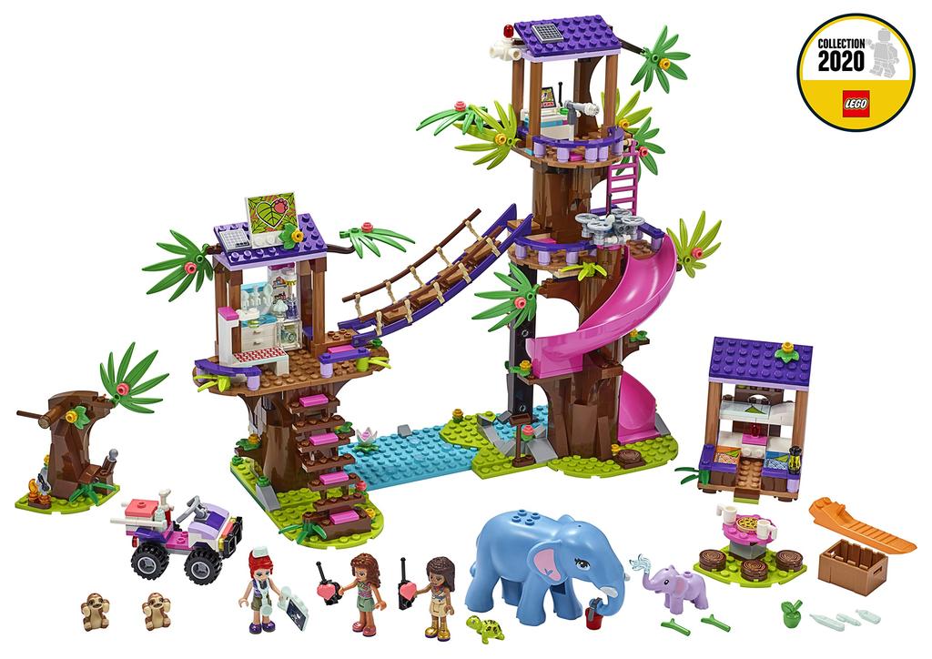 LEGO Friends Jungle Rescue Base Treehouse Animal Bed Clinic Set, Ages 8 and Up, 41424