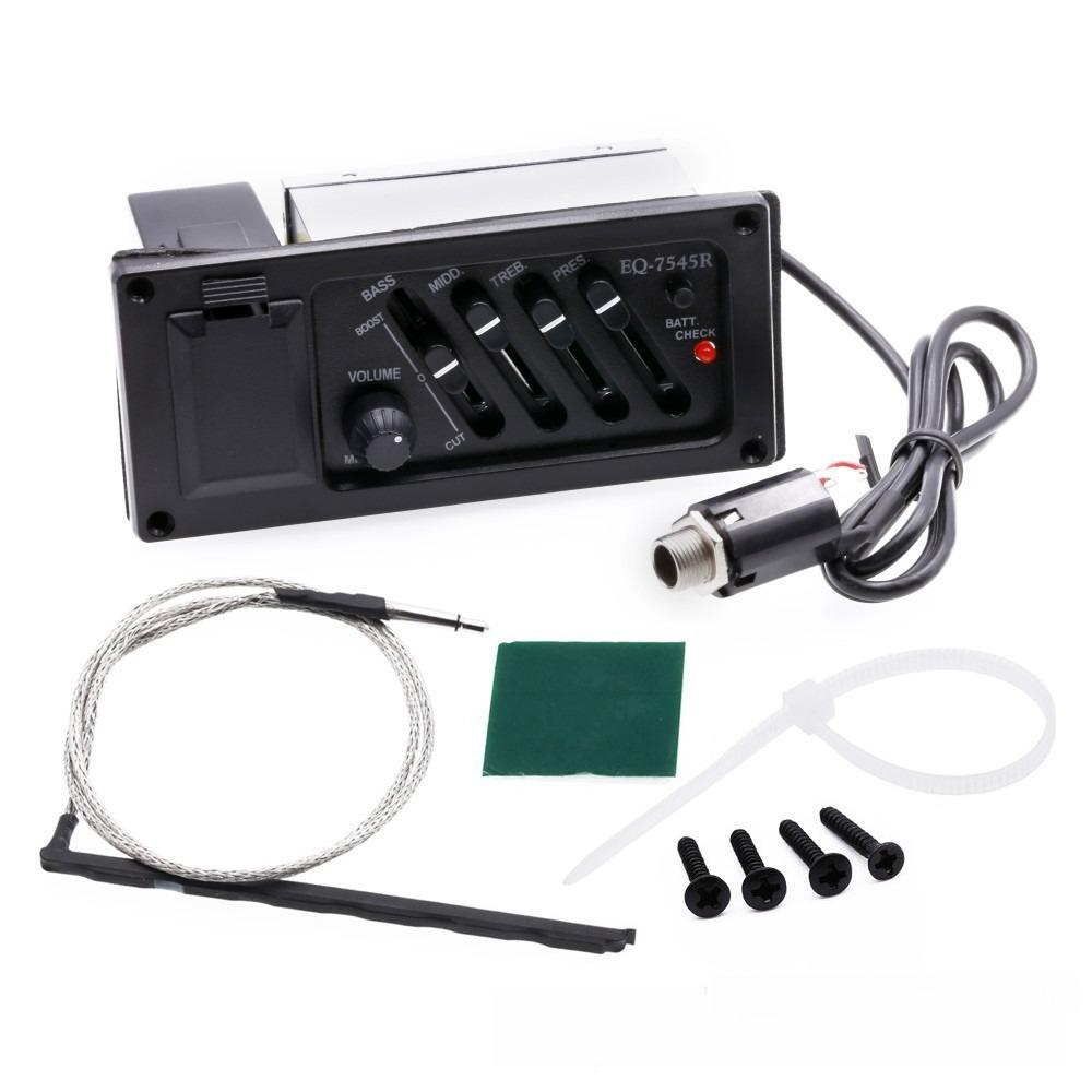 Akustik-, Folk- und Klassikgitarren-EQ-Tonabnehmer Akustisch-elektrische Gitarren-Tonabnehmer EQ 7545R Gitarren-Tonabnehmer