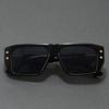 New Fashion Vintage Brand Luxury Designer Sunglasses Men Women 2026 Rectangle Steampunk Shades Glasses Oversized Cool Sunglasses