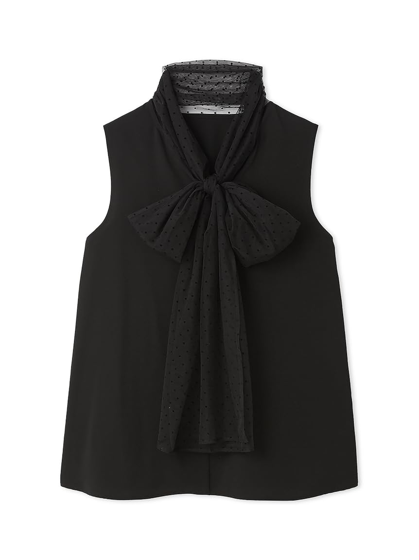 

Snidel Sleeveless Bowtie Blouse SWFB254151BLKF