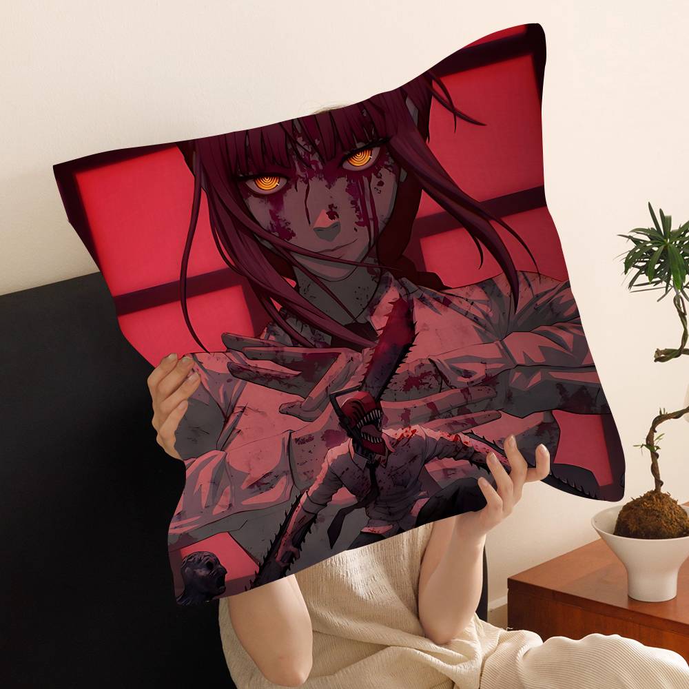 Chainsaw Man Makima Pillow Cover Sofa Cushion Cover Home Room Decoration Children Gift