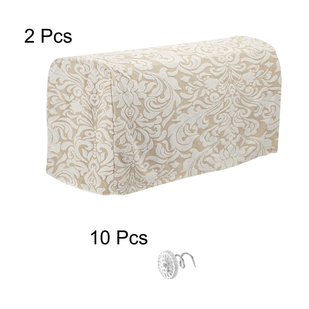 2pcs Stretch Armrest Covers Couch Arm Cover with Twist Pin Non Slip Furniture Protector Armchair Slipcovers Sofa Chair Recliner