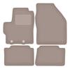 Beige Velours-Fußmatten für: Toyota Yaris IV Schrägheck (2020-)