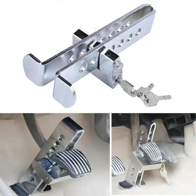 

Car Anti-theft Lock Steering Wheel Brake Pedal Clutch Lock Safety Interior Protection Vehicle Security Device серебряный