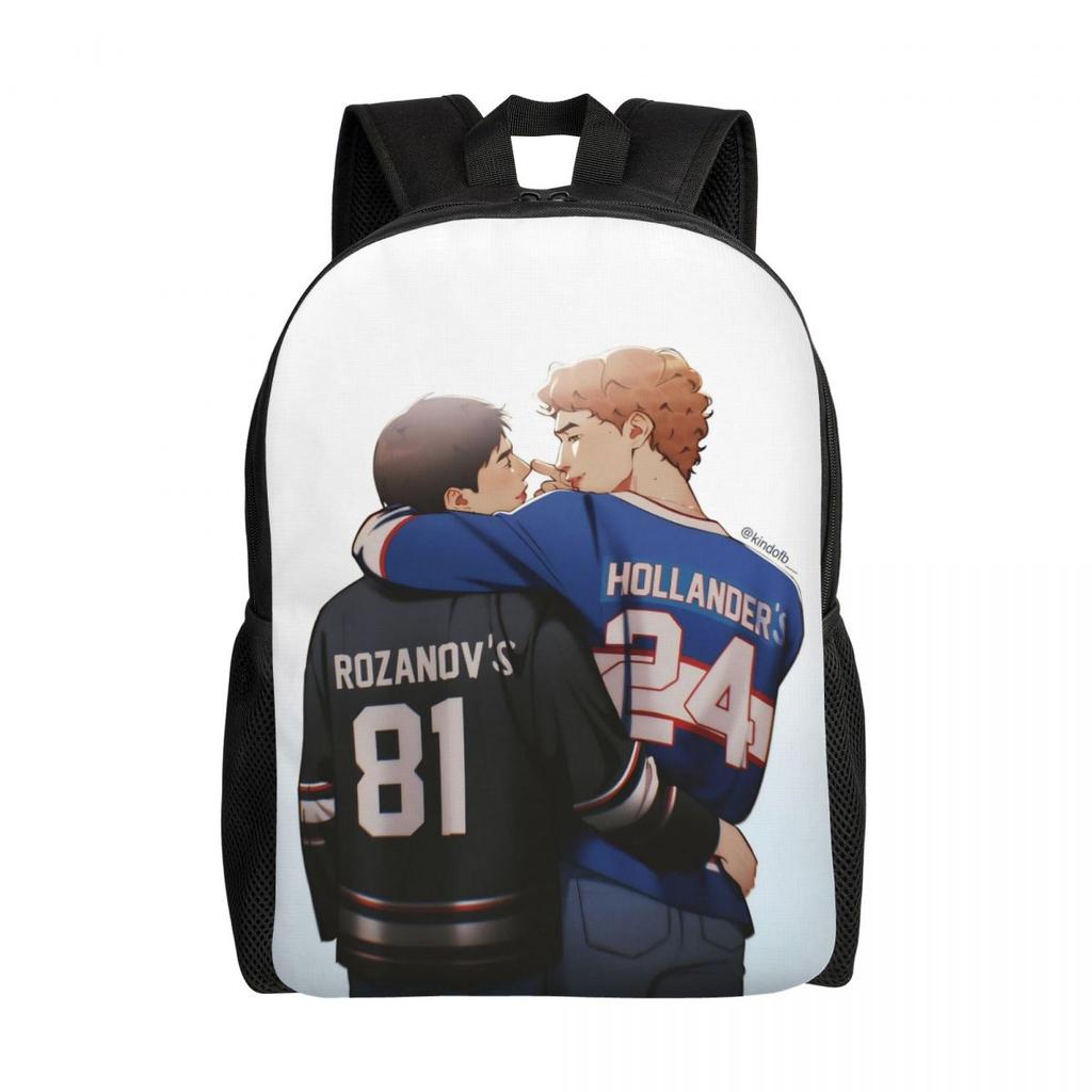 Toddler's Heated Rivalry Humorous Backpack Preschool Kindergarten Hollander and Ilya Rozanov School Bag for Boys and Girls