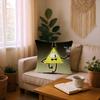 Cartoon B-Bill Cipher Cushion Cover Car Throw Pillow Case For Sofa Car Christmas Gift 40x40cm 45x45cm