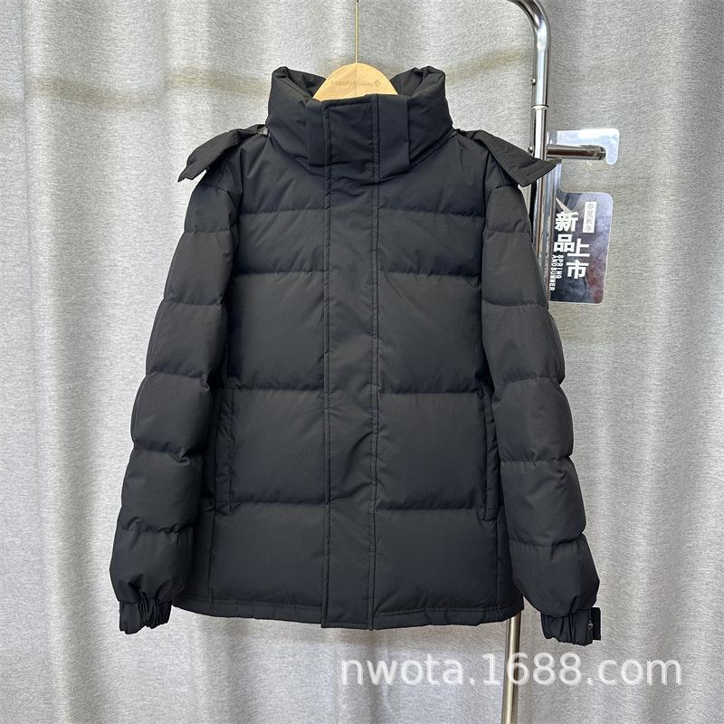 Chinese Opera Academy down jacket women's short winter new thickened warm loose white duck down hooded jacket