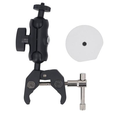 Support d'échelle pour camping-car pour mini rotule double, pince solide, support de serrage multifonctionnel réglable pour mât, remorque de camping-car, yacht
