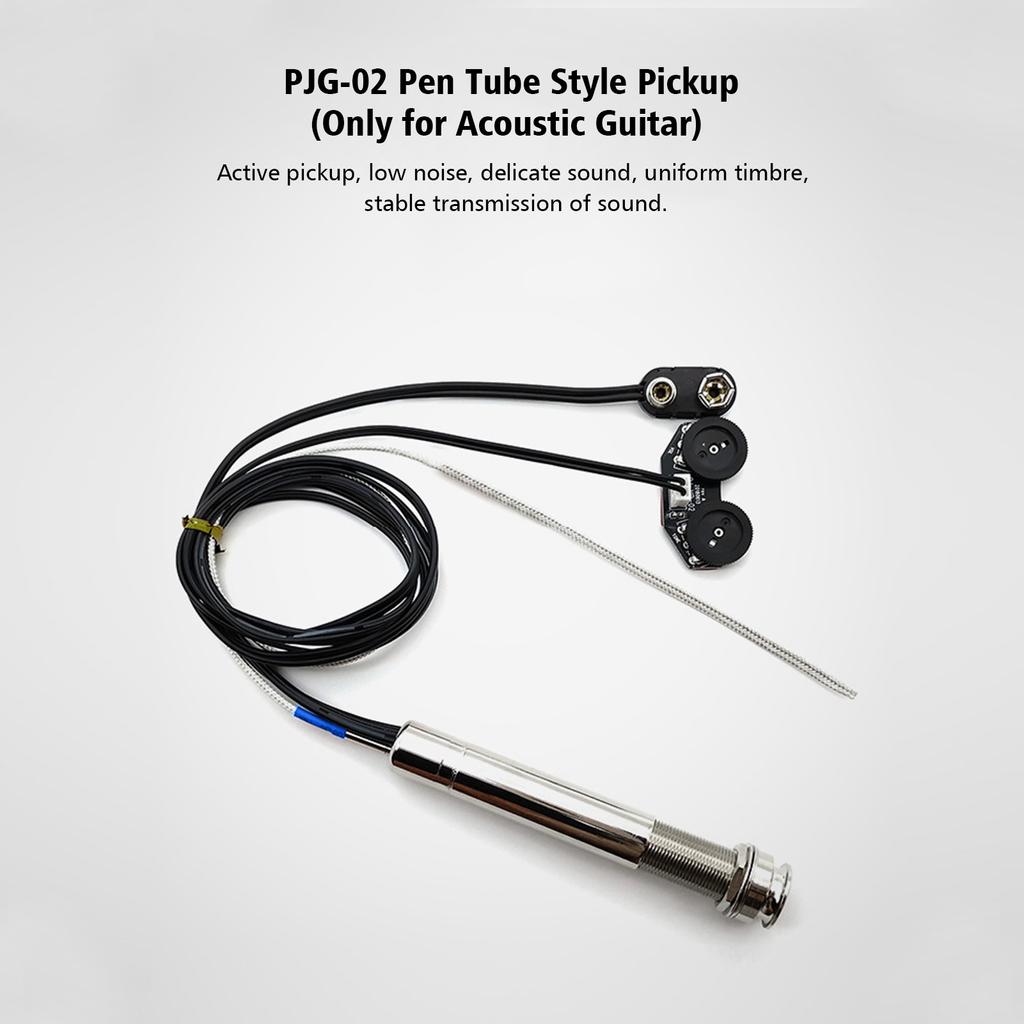Pen Tube Style Acoustic Guitar Undersaddle Pickup Active Pickup Volume and Tone Controls with Pickup Piezo Rod Only for
