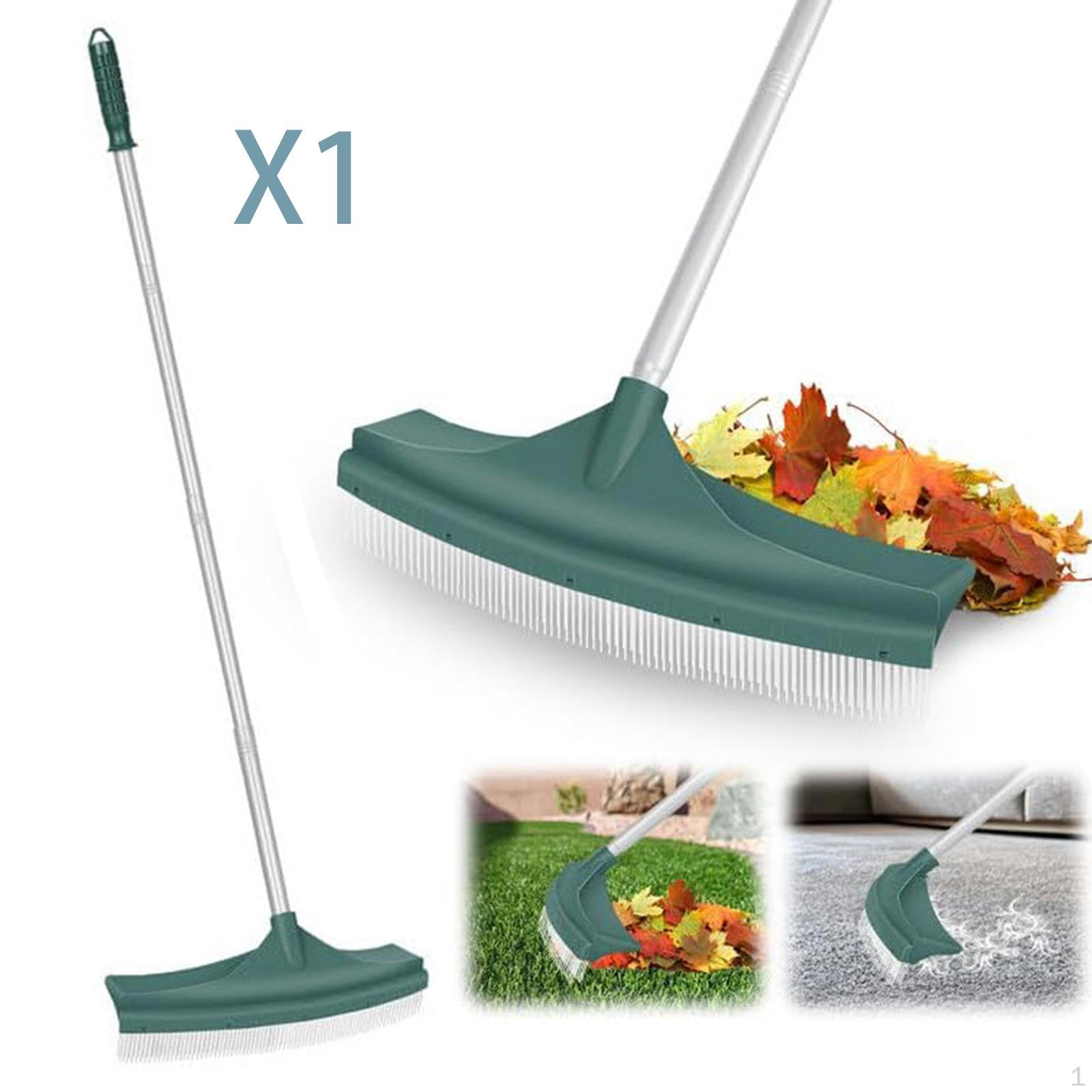 

Artificial Turf Rake Brush Telescopic Pole Multipurpose Grass Leaf for Lawn Garden