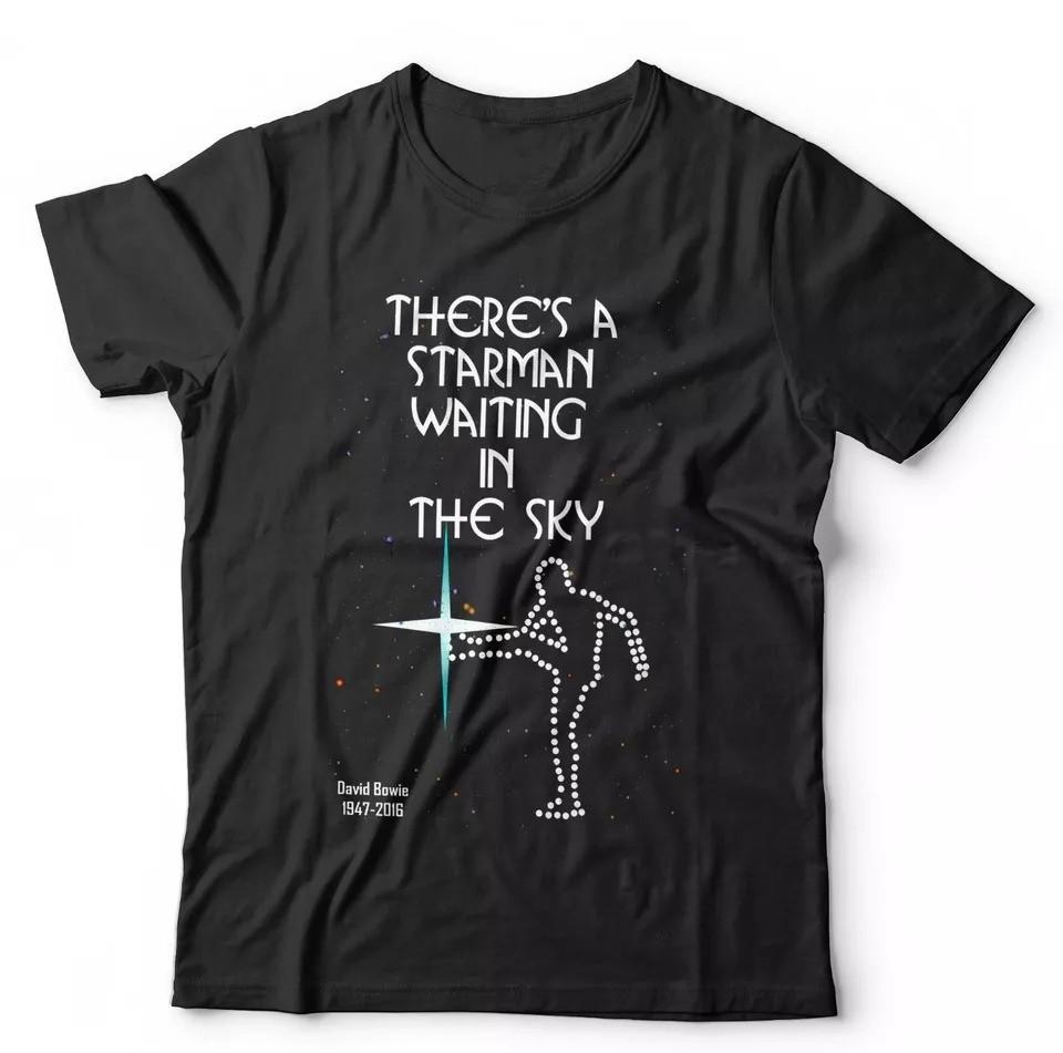 

There039;s A Starman Unisex TShirt S-5XL Vintage David Bowie Retro Music Unisex T-Shirt XL