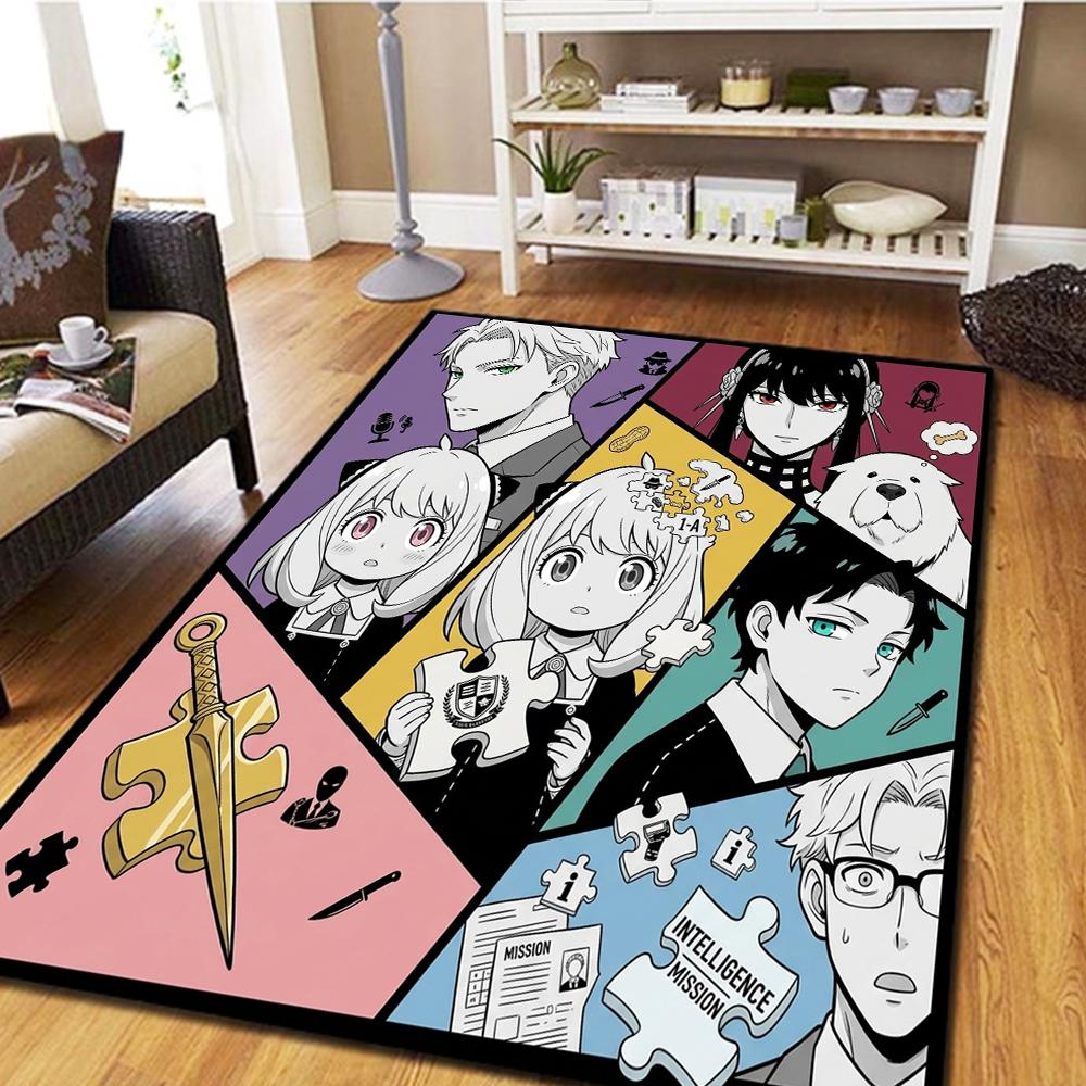 SPY FAMILY Bedroom Carpet, Living Room Decor, Home Cool Movie Mat Play Floor Mat -HE63