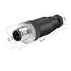 Waterproof 4 Pin 5pin 8pin M12 Power Aviation Connector Screw Threaded Panel Mount Male Plug Female Socket LED Lighting IP67
