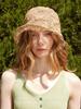 USPOP Women’s Foldable Straw Bucket Hat Summer Sun Hat with Shapeable Brim Breathable Hollow Out Crochet Beach Hat