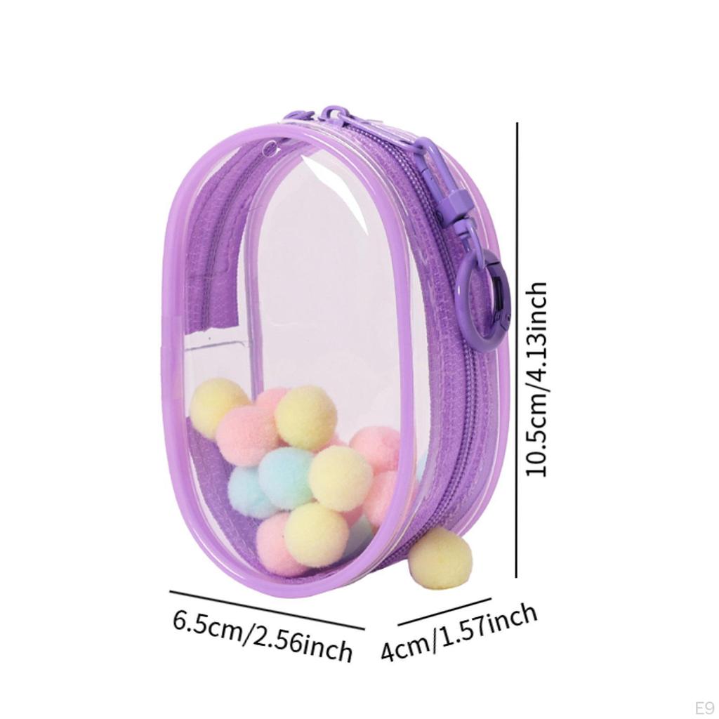 Clear Doll Storage Bag Organizer, Mini Figure Case, Tiny Pouch, Outdoor