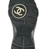Great CHANEL Low cut sneakers With COCO Mark black leather Women 39 G33745 Used