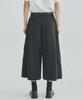 Ladeuedisyeon Rayon Culotte Cargo Pants_Black [Belt Included]