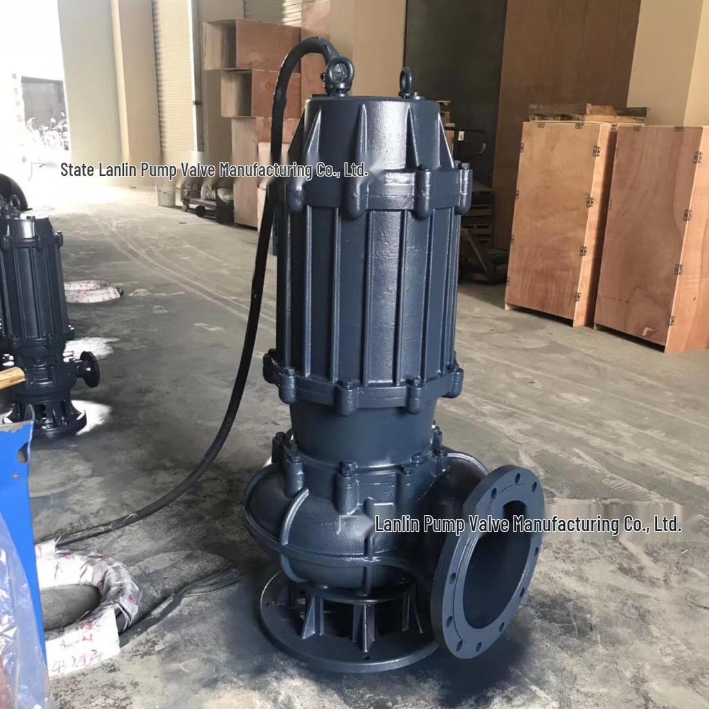 Non-Clog Submersible Sewage Pump 50WQ15-15-1.5kW Wastewater Sludge Electric Pump