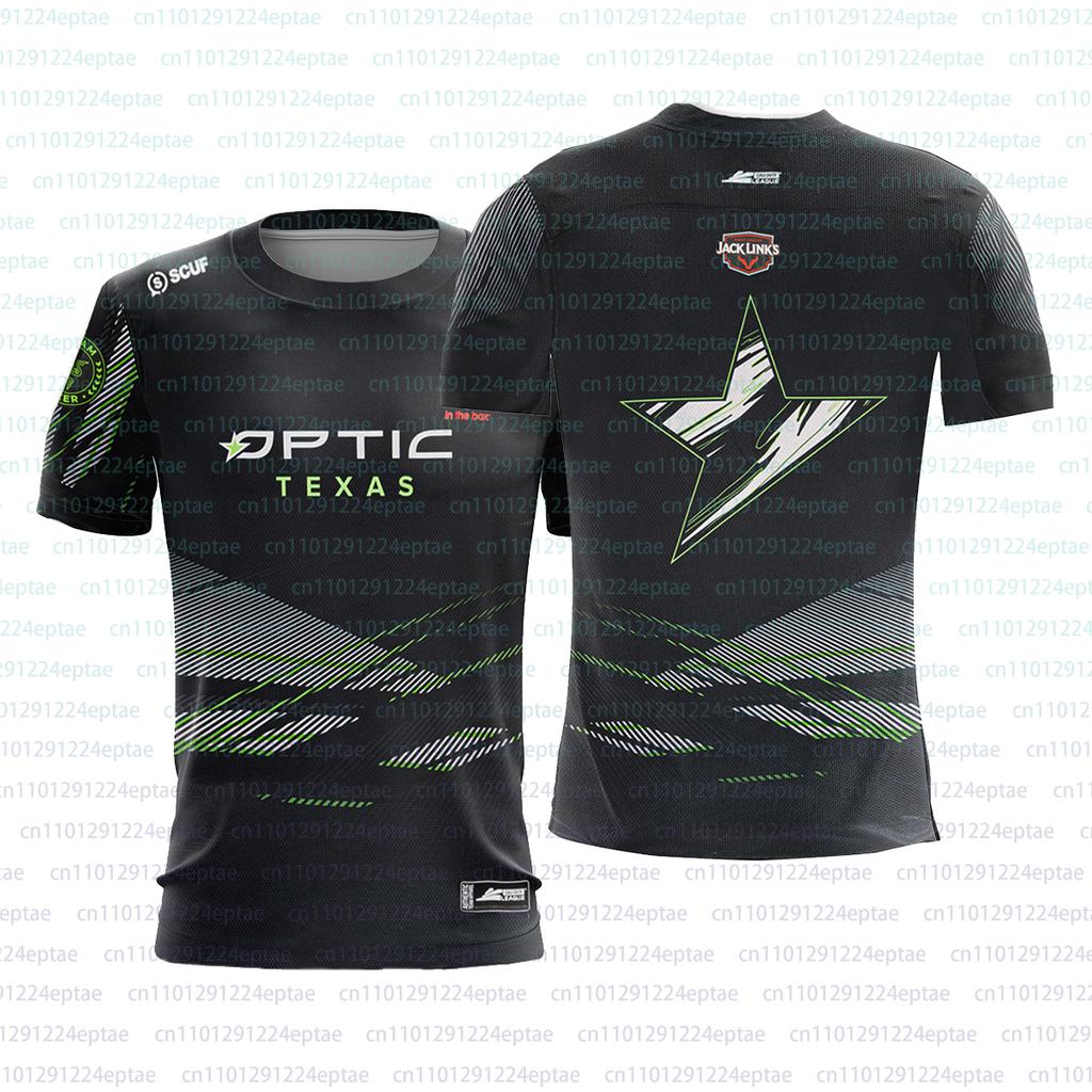 Team Esports Club 2026 OpTic TEXAS New Jersey CDL Player Uniform Comfortable 3D Printed T-shirt Men's Fashionable Fan Tops
