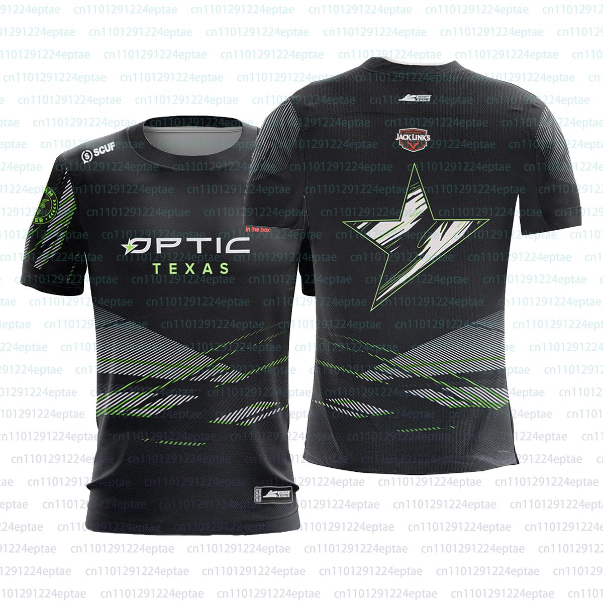 Chengyu19861314-1 Team Esports Club 2026 OpTic TEXAS New Jersey CDL Speler Uniform Comfortabel 3D Geprint T-shirt Mannen Modieuze Fan Tops XL