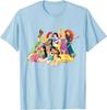 Hot Fashion Casual Disney Princess Group Photo Long Sleeve T-Shirt S-4XL Four Seasons
