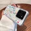 For Xiaomi 13T 11 Lite Poco X6 X5 Pro Redmi Note 13 12 Pro 11 10 Cover Luxury Clear Shockproof Soft Silicone Planet Floral Print Phone Case