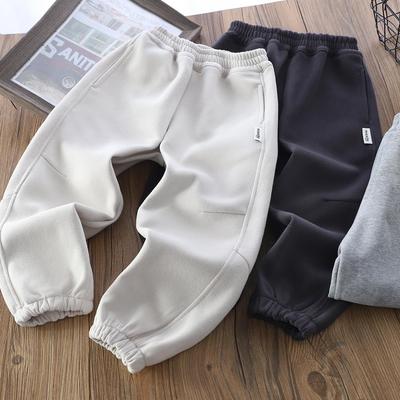 Korean Style 2025 Boys' Casual Autumn Sweatpants - Versatile Sportswear for Big and Middle Children