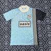 Oasis 1996 Maglia da Calcio Retro a Maniche Corte da Uomo Camicia Sportiva in Fibra di Bambù Uso Invernale