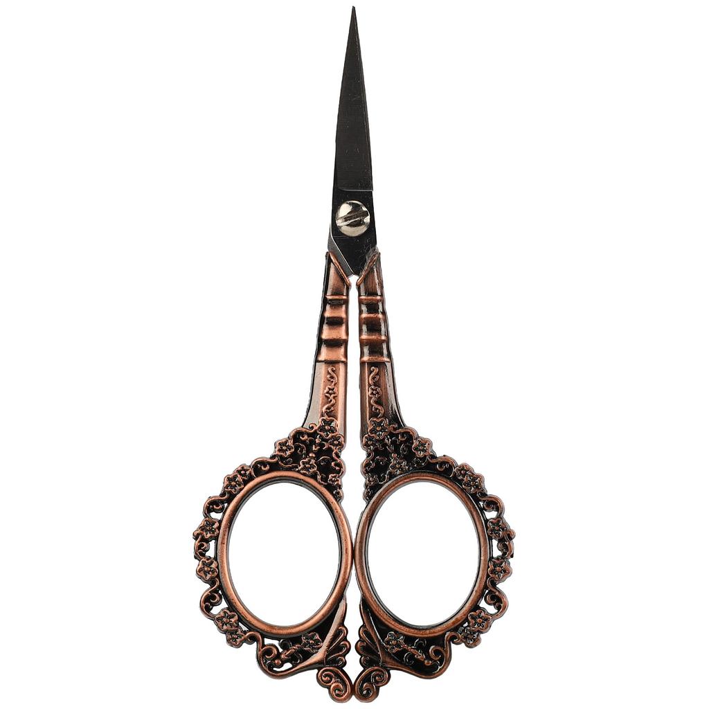Vintage Embroidery Scissors Set Wooden Stainless Steel Sewing Box Scissors Kit Multifunctional