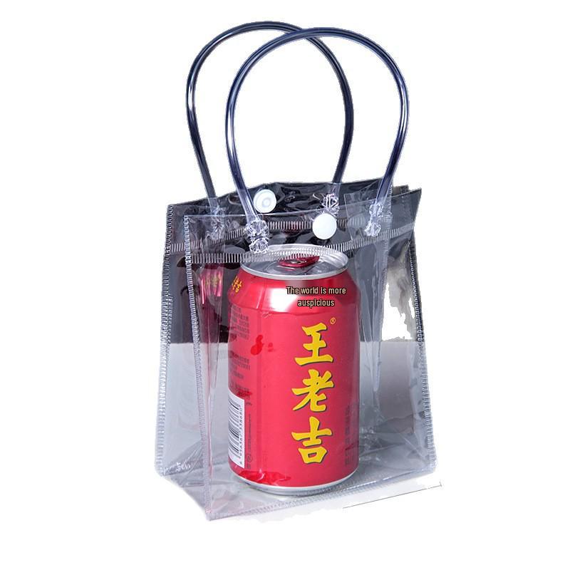 Custom Print PVC Transparent Tote Bag for Weddings and Gifts