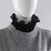 Detachable Fake Collar Ruffled Edge Cloak Scarf New High Neck Collar  Women Girls